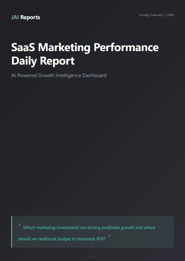 Marketing Report Cover